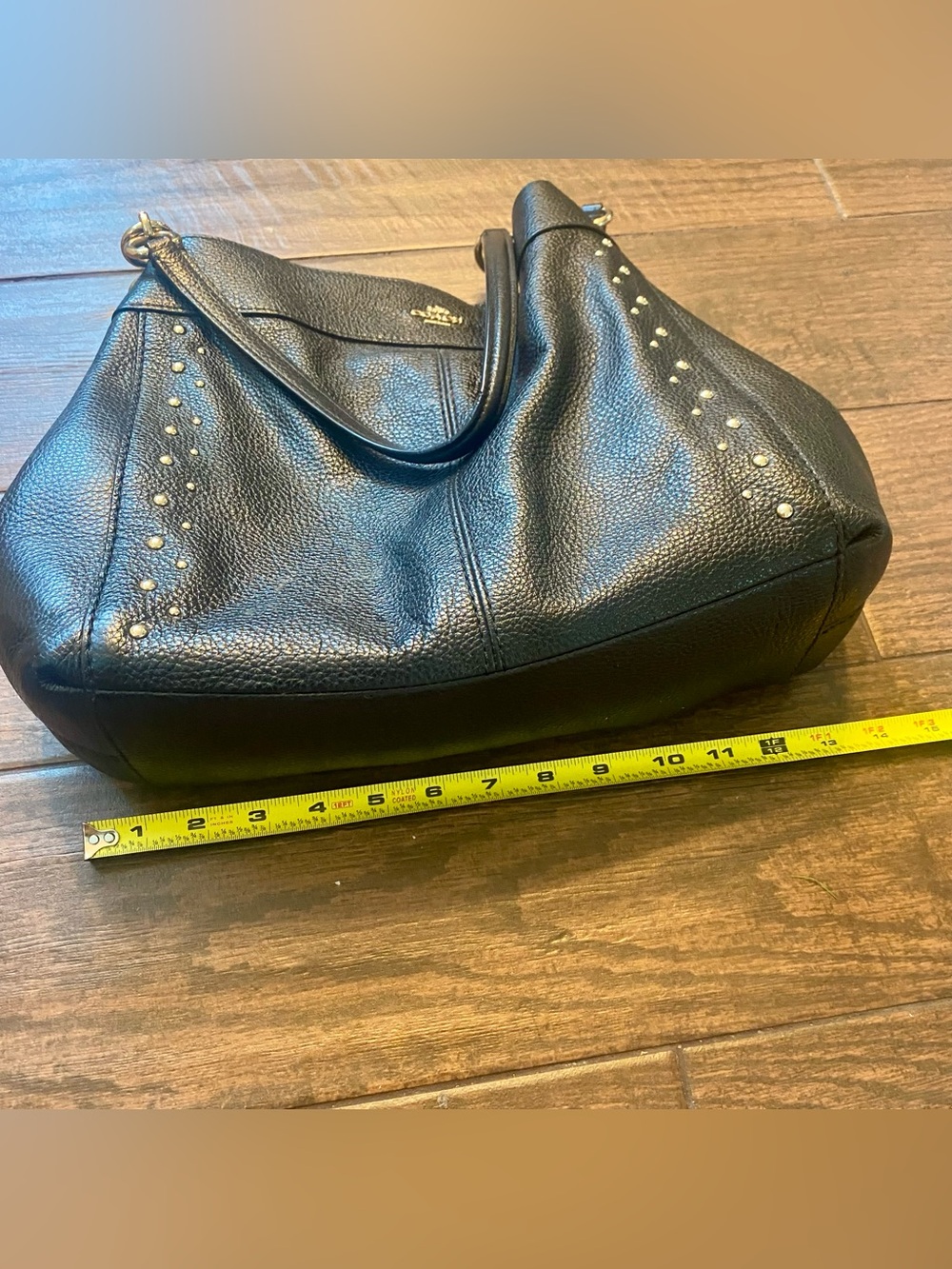 Coach Lexy Shoulder Bag with Studs (Style F66874 - Picture 8 of 10
